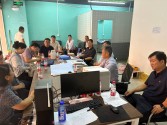董事长李国利带领班子成员及技术人员到数字产业创新基地项目检查指导工作