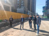 公司领导对在建市政项目进行检查
