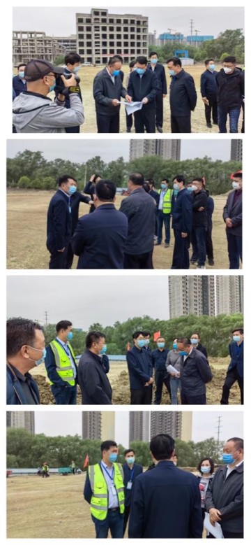 赵市长一行到公司监理的项目视察指导工作